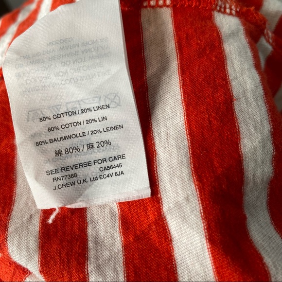 J. Crew Striped Peasant Top - Picture 11 of 11
